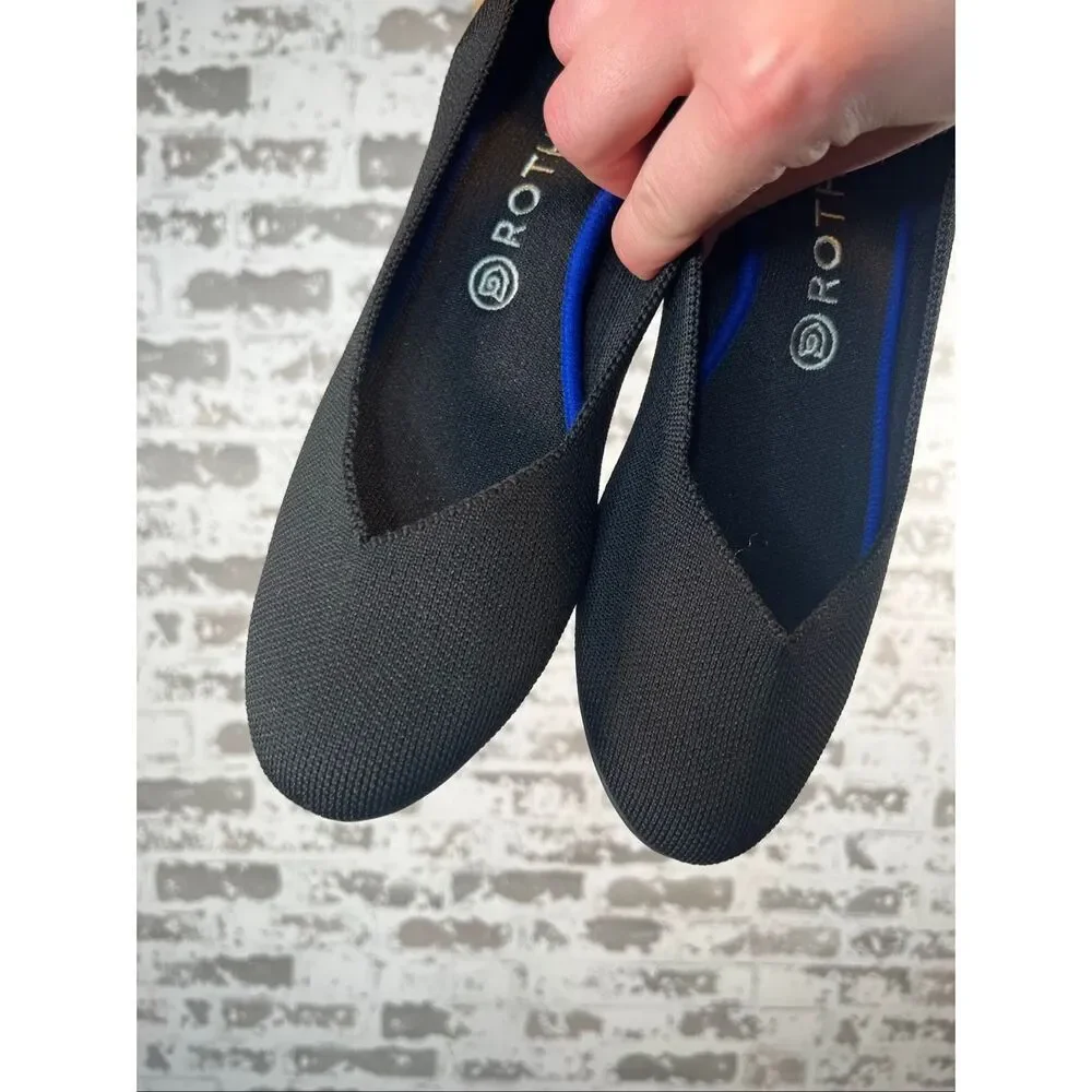 Rothy’s | women black pointy toe loafer flats